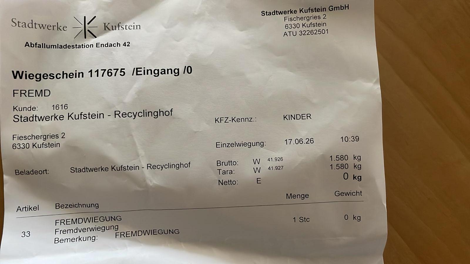 Recyclinghof Kufstein