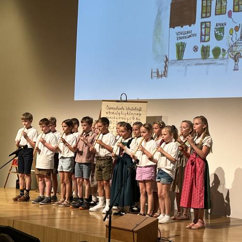 Schulfeier auftritt